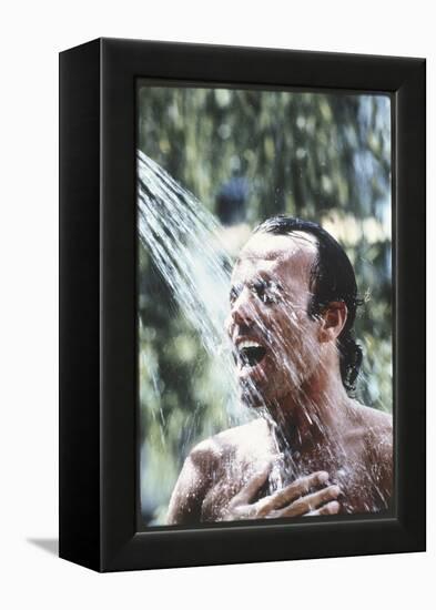 Julio Iglesias Having a Shower-Angelo Cozzi-Framed Premier Image Canvas