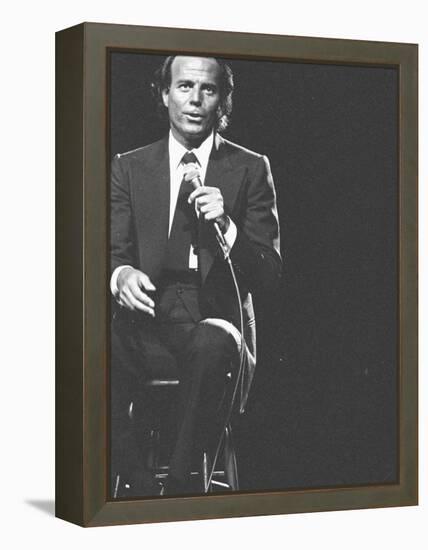 Julio Iglesias on Stage-null-Framed Premier Image Canvas