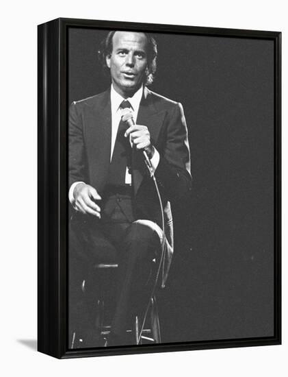 Julio Iglesias on Stage-null-Framed Premier Image Canvas