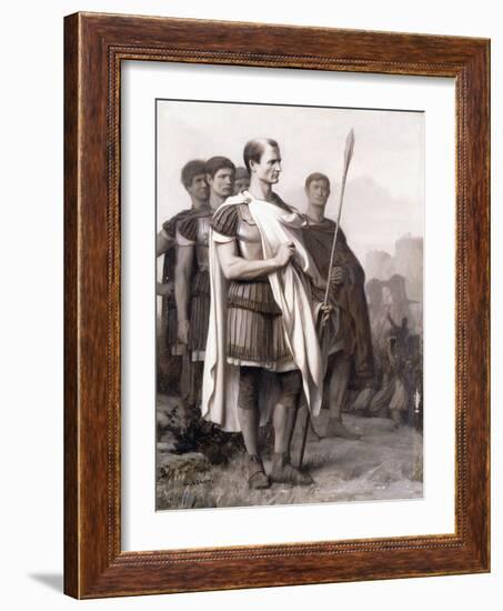 Julius Caesar and His Staff-Jean Leon Gerome-Framed Giclee Print