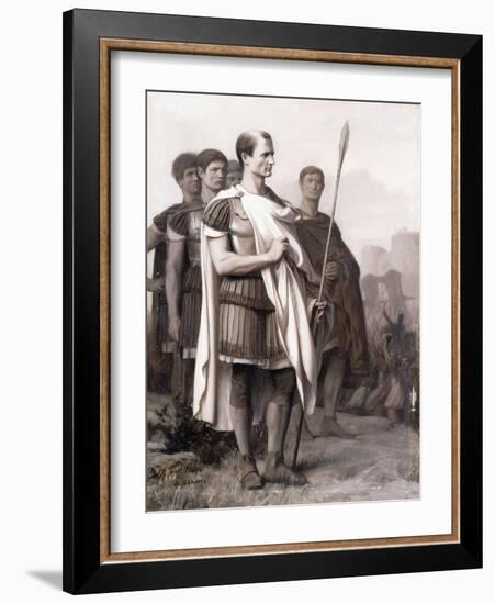 Julius Caesar and His Staff-Jean Leon Gerome-Framed Giclee Print