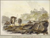 Coracle Fishermen- Preparing to Fish for Salmon (W/C on Paper)-Julius Caesar Ibbetson-Giclee Print