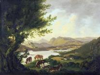 A Scene in the Lake District-Julius Caesar Ibbetson-Framed Giclee Print