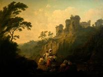 A Scene in the Lake District-Julius Caesar Ibbetson-Giclee Print