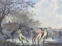 Winter Amusement: a View in Hyde Park from the Moated House, 1787 (Aquatint)-Julius Caesar Ibbetson-Giclee Print