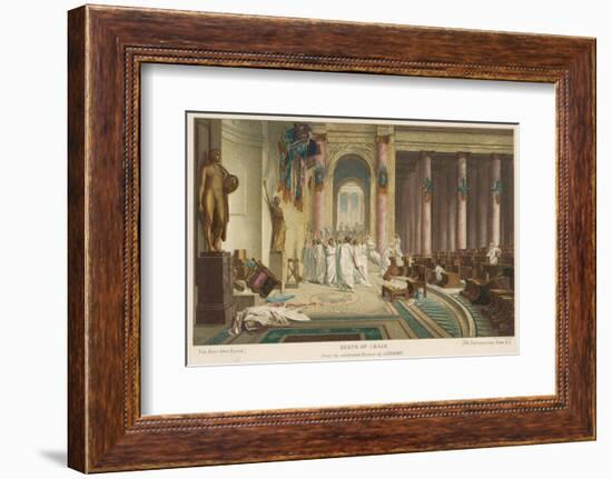 Julius Caesar is Assassinated in the Senate by Brutus and His Companions-Gerome-Framed Photographic Print