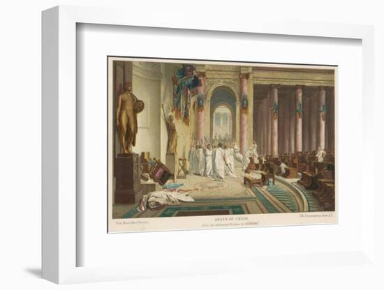 Julius Caesar is Assassinated in the Senate by Brutus and His Companions-Gerome-Framed Photographic Print