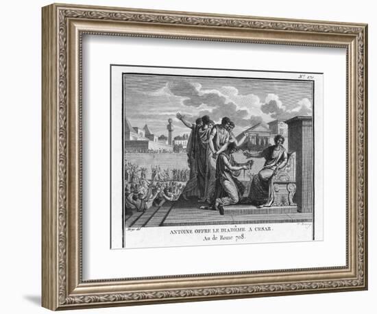 Julius Caesar is Offered the Crown by Marcus Antonius-Augustyn Mirys-Framed Photographic Print