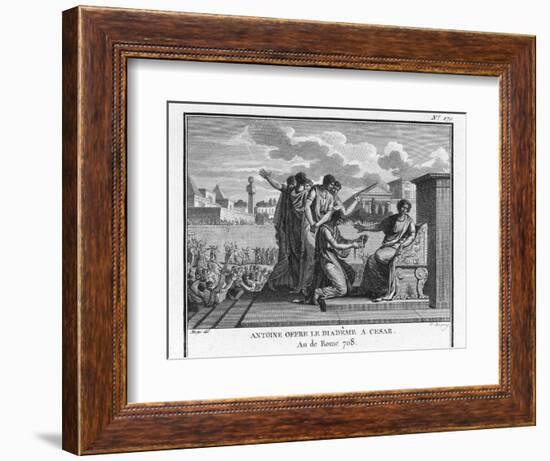 Julius Caesar is Offered the Crown by Marcus Antonius-Augustyn Mirys-Framed Photographic Print