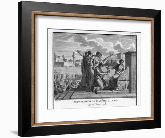 Julius Caesar is Offered the Crown by Marcus Antonius-Augustyn Mirys-Framed Photographic Print