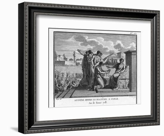 Julius Caesar is Offered the Crown by Marcus Antonius-Augustyn Mirys-Framed Photographic Print