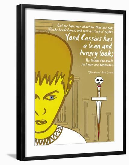 Julius Caesar: Lean and Hungry-Christopher Rice-Framed Art Print