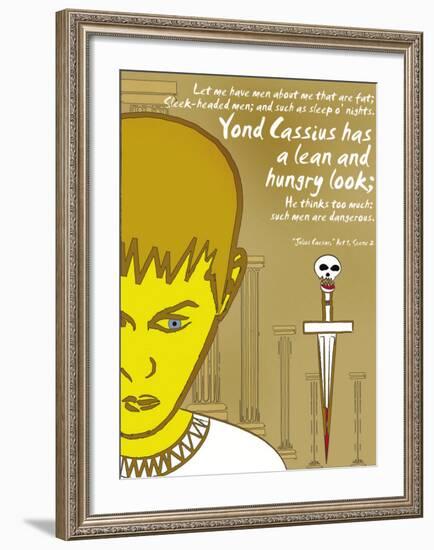 Julius Caesar: Lean and Hungry-Christopher Rice-Framed Art Print