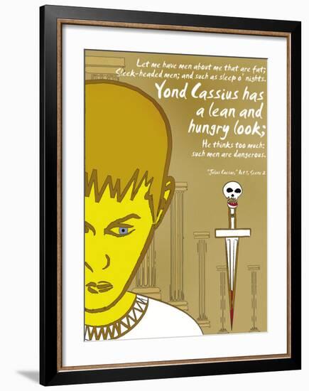 Julius Caesar: Lean and Hungry-Christopher Rice-Framed Art Print