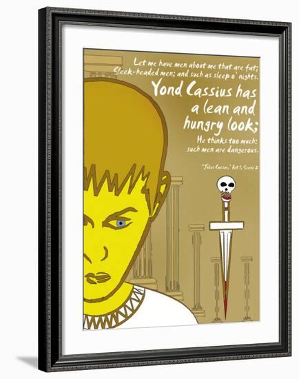 Julius Caesar: Lean and Hungry-Christopher Rice-Framed Art Print