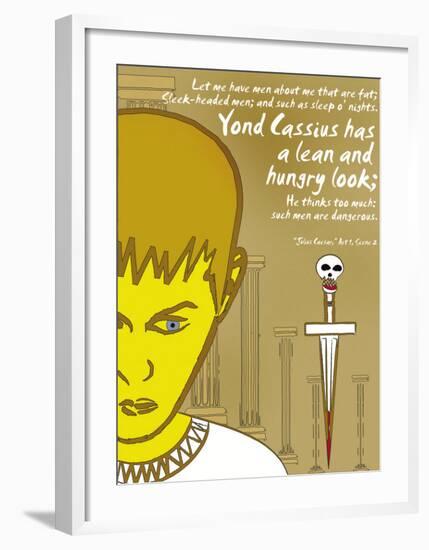 Julius Caesar: Lean and Hungry-Christopher Rice-Framed Art Print
