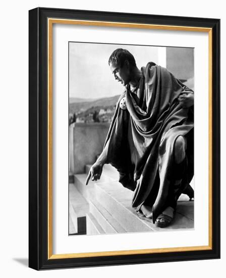 Julius Caesar, Marlon Brando, 1953-null-Framed Photo