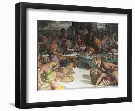 Julius Caesar Receiving the Tax of Egypt-Andrea del Sarto-Framed Giclee Print