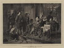 Elizabeth Claypole Warning Her Father, Oliver Cromwell, Not to Accept the Crown-Julius Friedrich Anton Schrader-Giclee Print