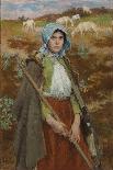 The Goatherd (Oil on Canvas)-Julius Gari Melchers-Giclee Print