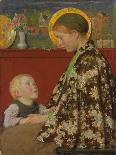 Young Mother, C.1892-1895 (Oil on Canvas)-Julius Gari Melchers-Giclee Print