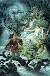 The Knight Hulbrand with Undine for the Tale 'Undine' by Baron De La Motte Fouque, 1909-Julius Hoeppner-Mounted Giclee Print