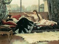 Sarah Bernhardt (1844-1923) and Christine Nilsson (1843-1921)-Julius Leblanc Stewart-Giclee Print