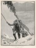 On the Klondike Trail, Gold Prospectors at the Summit of the Notorious Chilkoot Pass-Julius M. Price-Framed Art Print