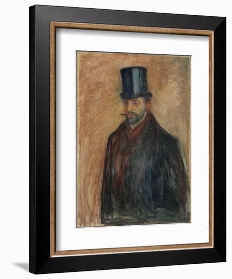 Julius Meier-Graefe, C.1894 (Oil on Canvas)-Edvard Munch-Framed Giclee Print