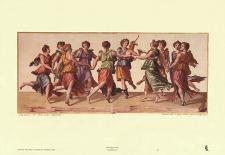 Dance of the Muses-Julius Romanus-Mounted Art Print