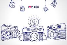 Camera Silhouette-Julka-Art Print