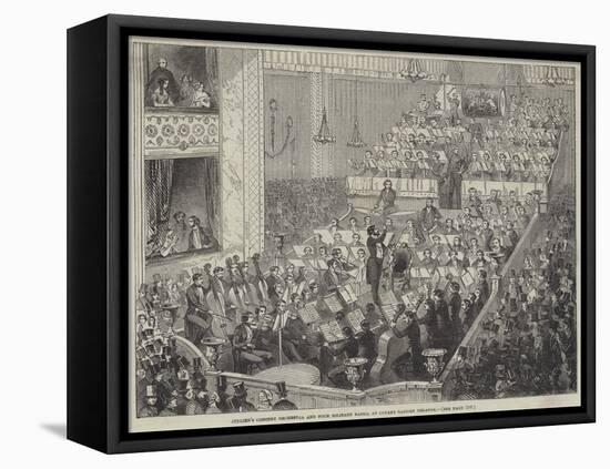 Jullien's Concert Orchestra and Four Military Bands, at Covent Garden Theatre-null-Framed Premier Image Canvas