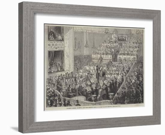 Jullien's Concert Orchestra and Four Military Bands, at Covent Garden Theatre-null-Framed Giclee Print