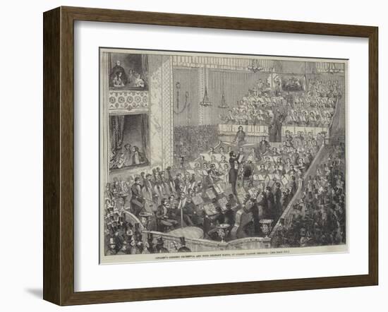 Jullien's Concert Orchestra and Four Military Bands, at Covent Garden Theatre-null-Framed Giclee Print
