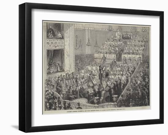 Jullien's Concert Orchestra and Four Military Bands, at Covent Garden Theatre-null-Framed Giclee Print