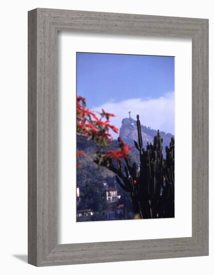 July 1973: Christ the Redeemer Statue, Rio De Janeiro, Brazil-Alfred Eisenstaedt-Framed Photographic Print