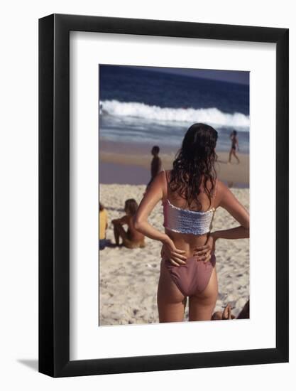 July 1973: Ipanema Beach, Rio De Janeiro-Alfred Eisenstaedt-Framed Photographic Print