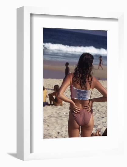 July 1973: Ipanema Beach, Rio De Janeiro-Alfred Eisenstaedt-Framed Photographic Print