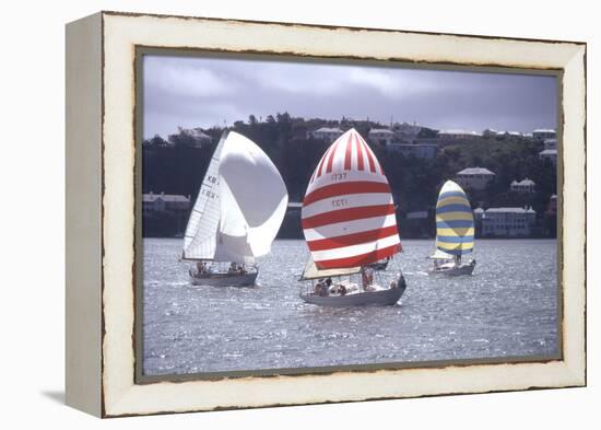 July 1973: Sailing in Bermuda-Alfred Eisenstaedt-Framed Premier Image Canvas