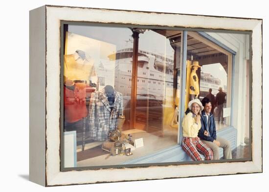 July 1973: Shopping Bermuda-Alfred Eisenstaedt-Framed Premier Image Canvas