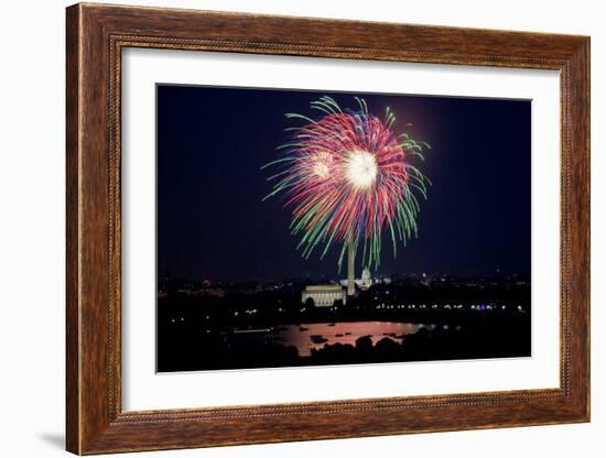 July 4th fireworks, Washington, D.C.-Carol Highsmith-Framed Art Print