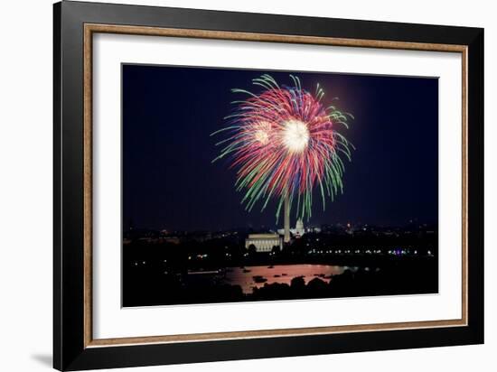 July 4th fireworks, Washington, D.C.-Carol Highsmith-Framed Art Print