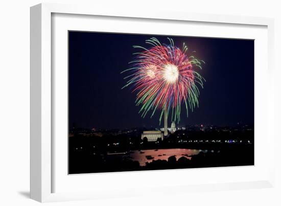 July 4th fireworks, Washington, D.C.-Carol Highsmith-Framed Art Print