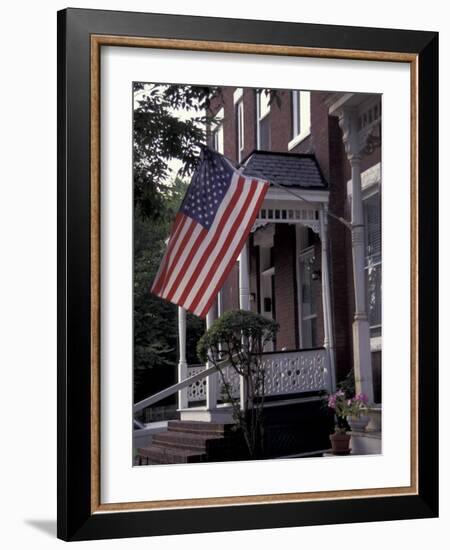 July 4th Flag, Historic Norfolk, Virginia-Dave Bartruff-Framed Photographic Print