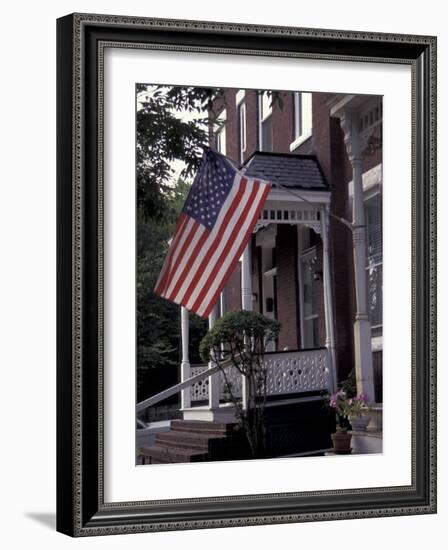 July 4th Flag, Historic Norfolk, Virginia-Dave Bartruff-Framed Photographic Print