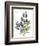 July Delphinium on White-Katie Pertiet-Framed Premium Giclee Print