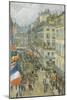 July Fourteenth, Rue Daunou, 1910-Childe Hassam-Mounted Giclee Print