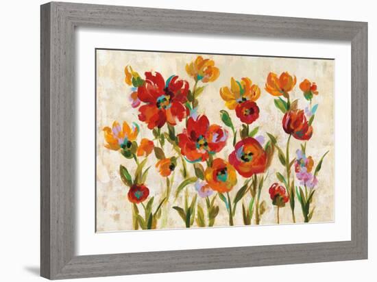 July in the Garden I Cream-Silvia Vassileva-Framed Art Print