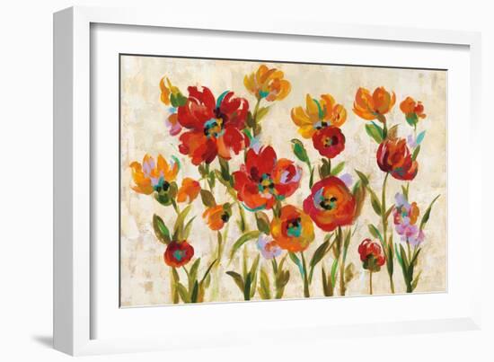 July in the Garden I Cream-Silvia Vassileva-Framed Art Print