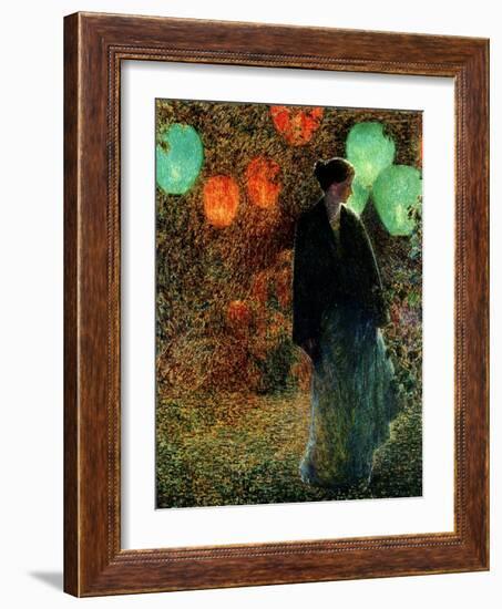 July Night, 1898-Childe Hassam-Framed Giclee Print